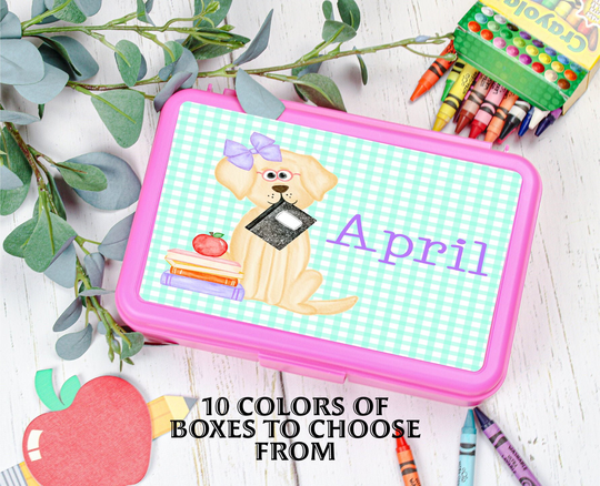 Personalized School Supplies | Kids Pencil Box Back To Dog