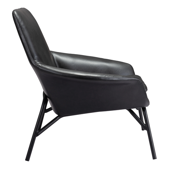 Copper Pit Accent Chair Black - N/A