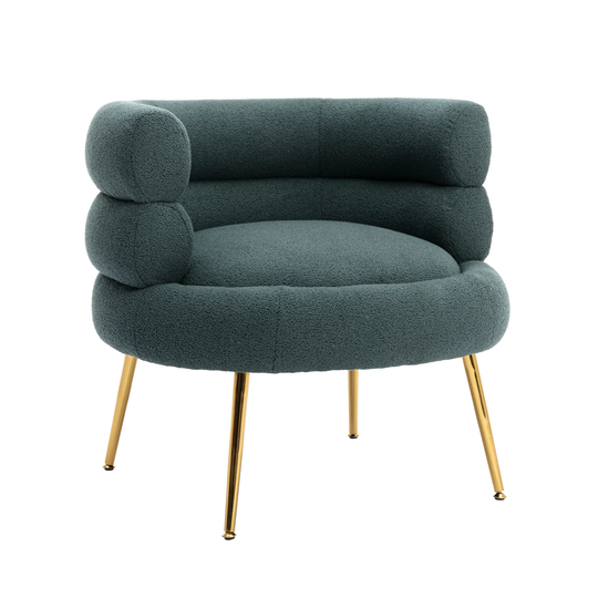 Morden Accent Chair, Leisure sofa with Golden feet