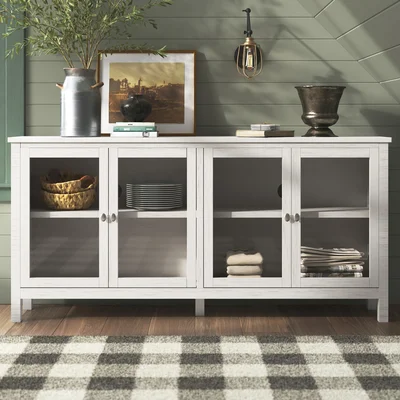 Nalini 72" Wide Pine Solid Wood Sideboard
