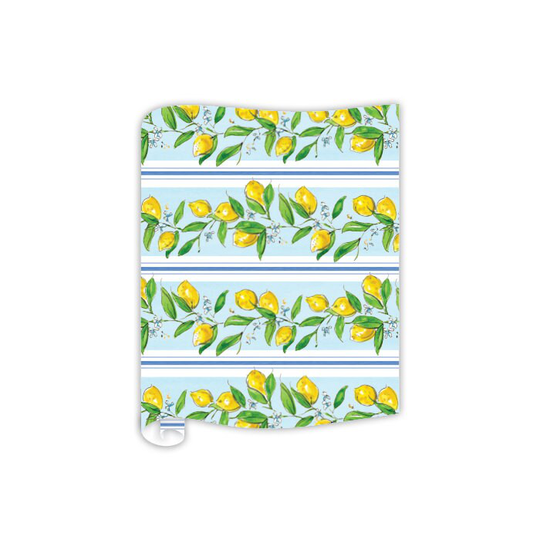 Handpainted Lemons On Branch Table Runner