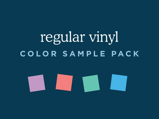 Sample Pack - Vinyl Color Samples | Choose Your Quantity & Colors 1" Square