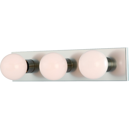 Volume Lighting 3-Light Brushed Nickel