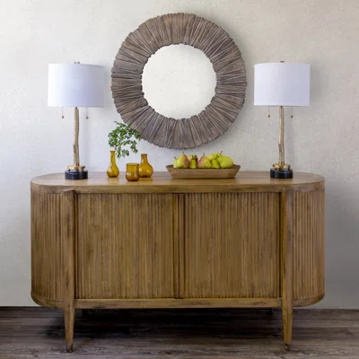 Defant 34" Wide Pine Solid Wood Sideboard