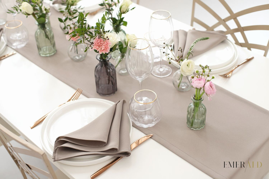 Cocoa Table Textile - Table Set Handmade Decor