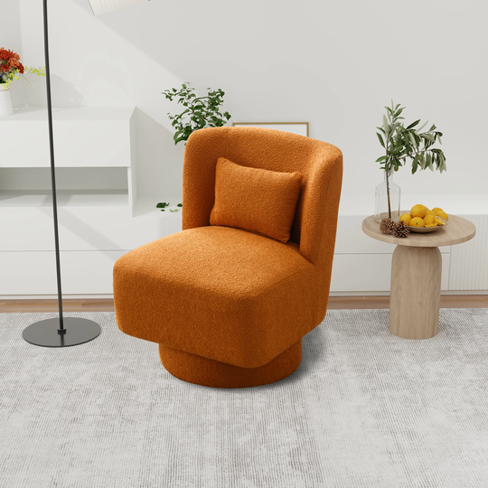 23"W Swivel Accent Chair Club Chair with Pillow
