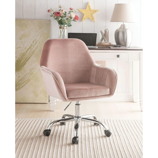Q-Max 27" L Swivel Adjustable Contemporary Arm Office Chair