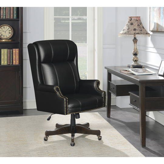 Warner Dark Cherry Adjustable Desk Chairs