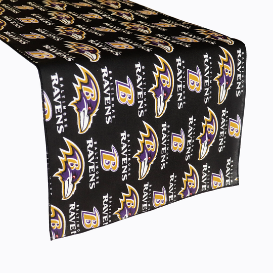 Baltimore Ravens 100% Cotton Table Runner/Home Dining Décor Sports Events Holidays & Parties Tailgate Football Fans