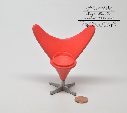 112 Dollhouse Miniature Heart Cone Chair/ Furniture Az S8019