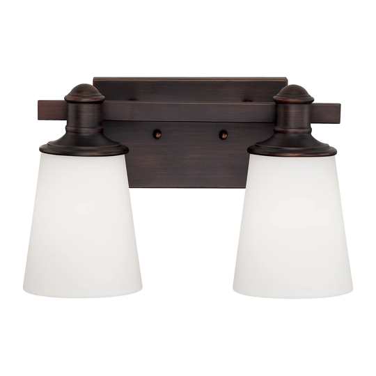 Millennium Lighting Cimmaron 2 Light Vanity Fixture with Frosted Glass Shades