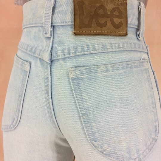Sz 23 Vintage Lee Riders Jeans High Waisted 90's Tiny Small Waist Western Petite Classic Boyfriends Made in Usa