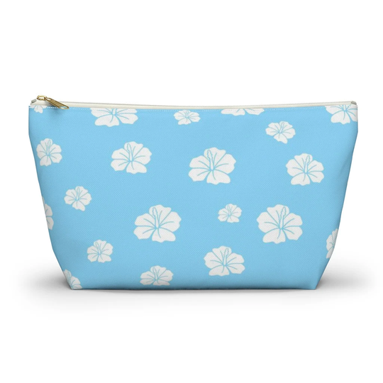 Hibiscus Pouch, Cosmetic Bag, Pencil Case