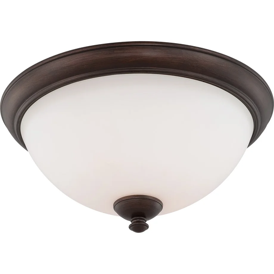 Nuvo Patton 3-light Prairie Bronze Flush Mount