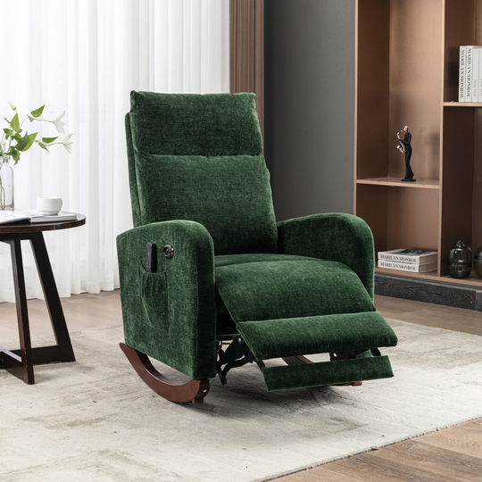 Ilyanna Rocking Chair with Massage Vibrating Function