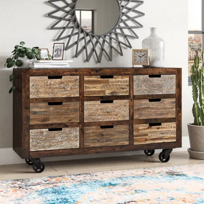 Anna-Bella 60" Wide 9 Drawer Sideboard
