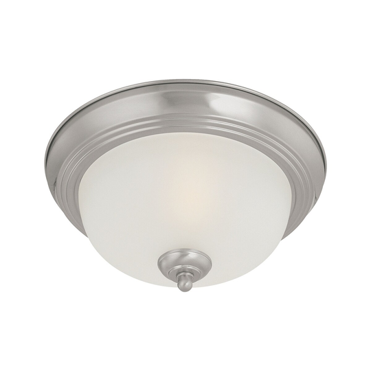 Pendenza 2-Light Ceiling Lamp in Brushed Nickel
