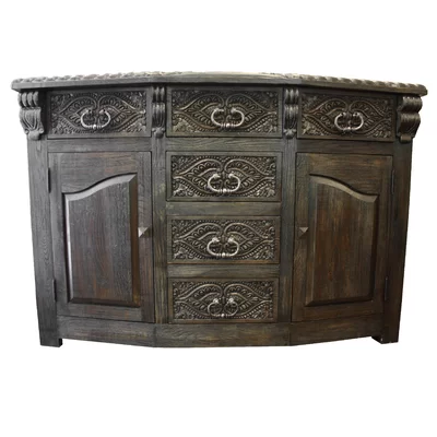 65" Wide 6 Drawer Wood Sideboard