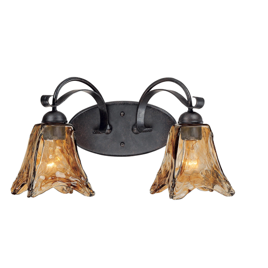 Millennium Lighting Chatsworth 2 Light Vanity Fixture in Burnished Gold