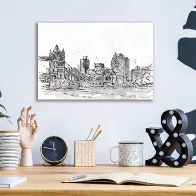 Skyline Sketches IV by Anne Tavoletti - Unframed Painting