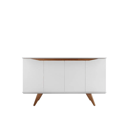 Manhattan Comfort Tudor 53.15 Sideboard with 4 Shelves