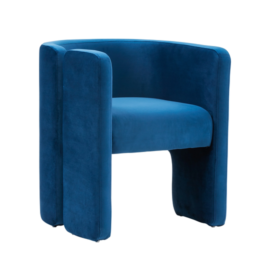 Modrest Tirta Modern Blue Accent Chair