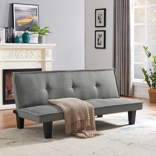 Modern Fabric Futon Sofa Bed,Convertible Folding Sofa Bed Sleeper