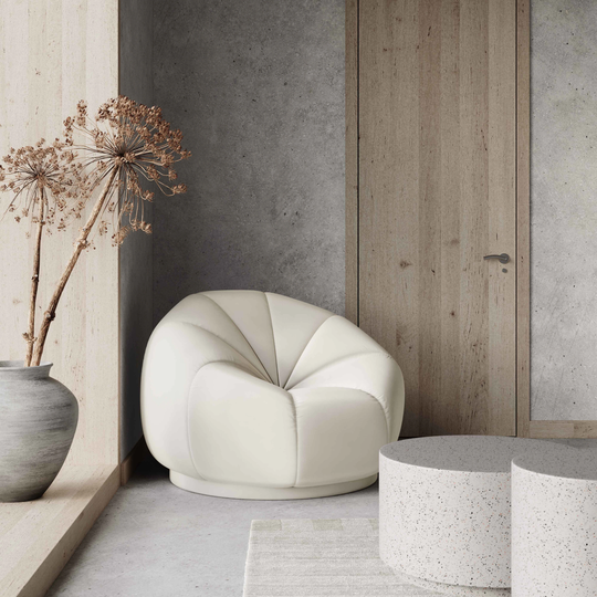 Marshmallow Velvet Lounge Chair