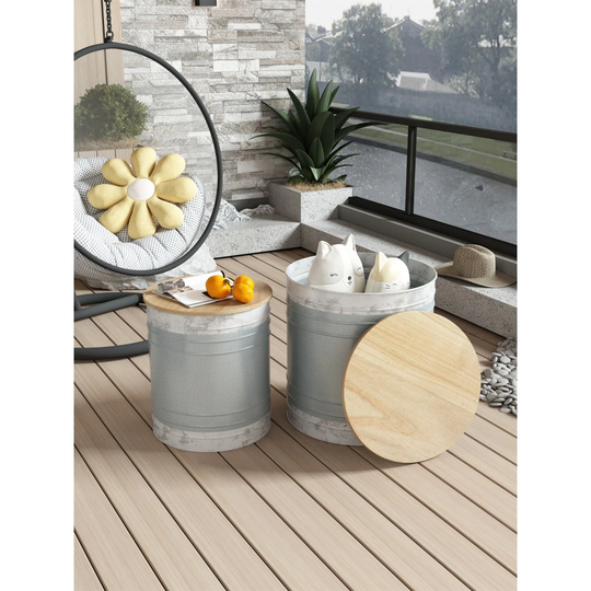 Farmhouse Cocktail Table with Wood Top