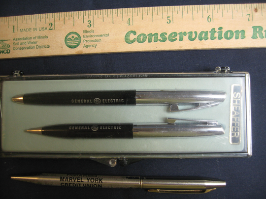 Ge Sheaffer Advertising Pen Pencil Set, Chromatic Lot