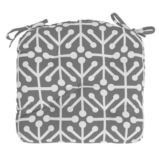U-shape Hand Made Cotton Cushion (Set of 2) 16''x16'', Cushions for chair, chair cushion, pad with ties