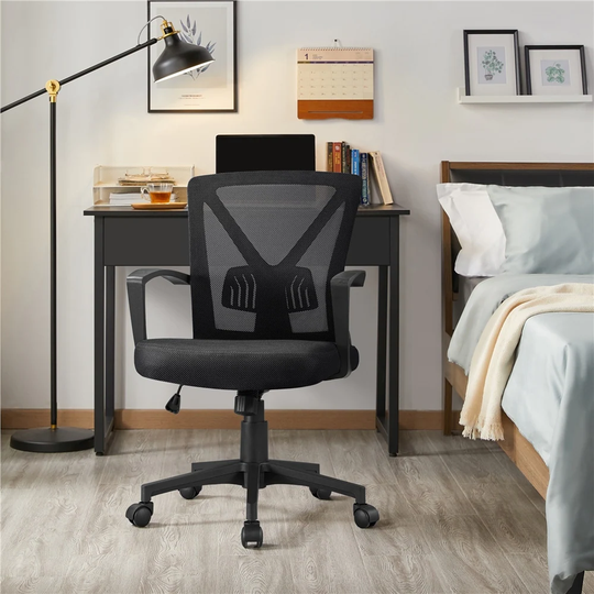 Yaheetech Adjustable Mesh Office Chair Mid Back Swivel Executive Chair