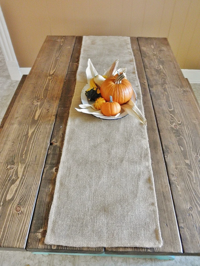 13" X 120" Burlap Table Runner - Reversible/Double Sided-3 Colors Available - Folk/Rustic/Country-Wedding/Holidays-Farmhouse-Cabin Decor