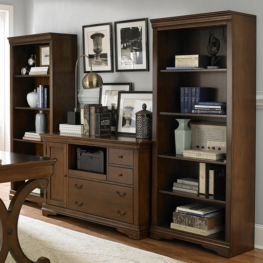 Brookview Rustic Cherry Open Bookcase