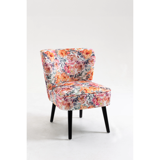 Curved Back Accent Chair