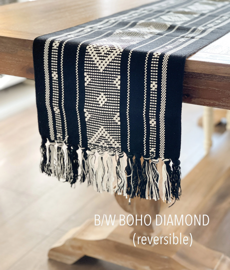 Boho Modern Decor | Table Decor Home Linens Modern Farmhouse & Designs Dining Room Runner