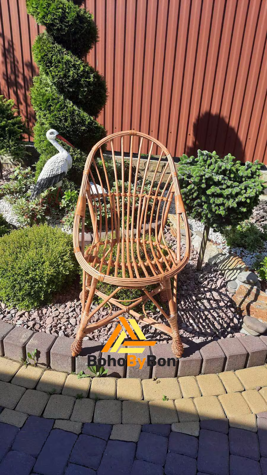Wicker Kids Outdoor Chair, Dining Small Handmade Childrens Rattan Furniture, Boho Chair