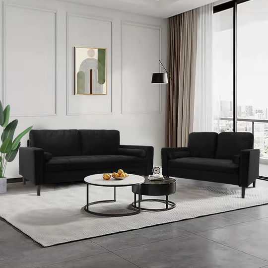 Morden Style Sofa Set Couch Furniture Upholstered Loveseat and Three Seat Sofa for Home 2+3 Seat