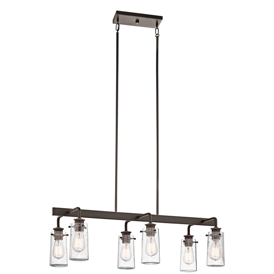 Kichler Lighting Braelyn Collection 6-light Olde Bronze Linear Chandelier