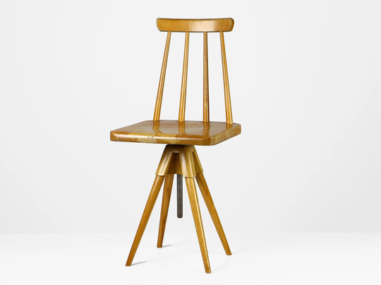 Vintage Child's Chair Wood 70S