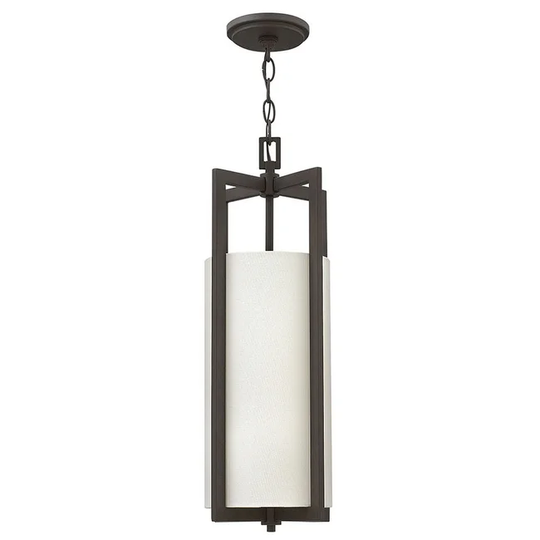 Hinkley Lighting Hampton 1 Light Mini Pendant with Off White Linen