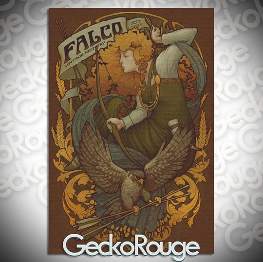 Falco Archery By Medusa Dollmaker Modern Cross Stitch Art Kit