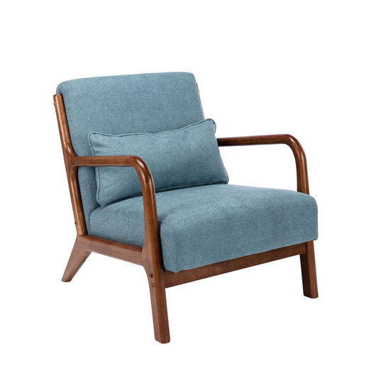 Porthos Home Ibby Accent Chair, Fabric Upholstery, Rubberwood Frame