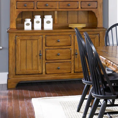 20" Wide 7 Drawer Birch Sideboard