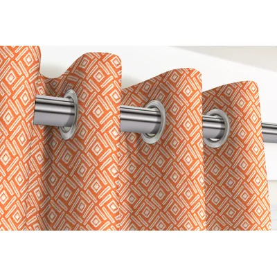 Talley 100% Cotton Geometric Blackout Thermal Curtain Panels