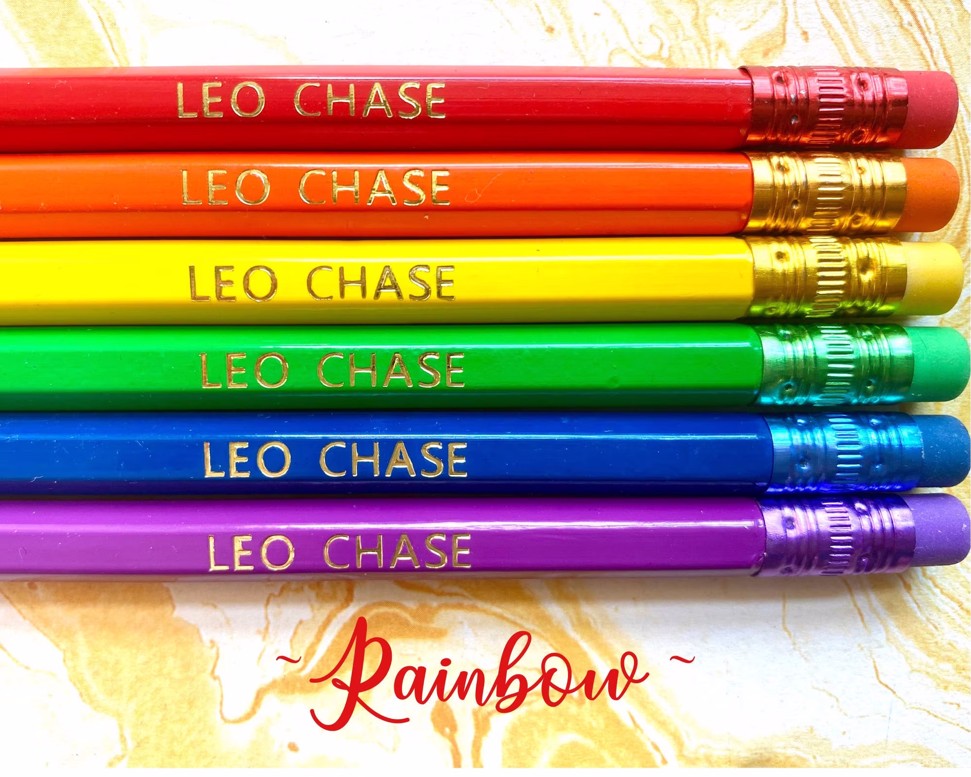 Personalized Pencils, Custom Name Monogrammed Gift, Teacher Gift, Appreciation, Student Free Shipping