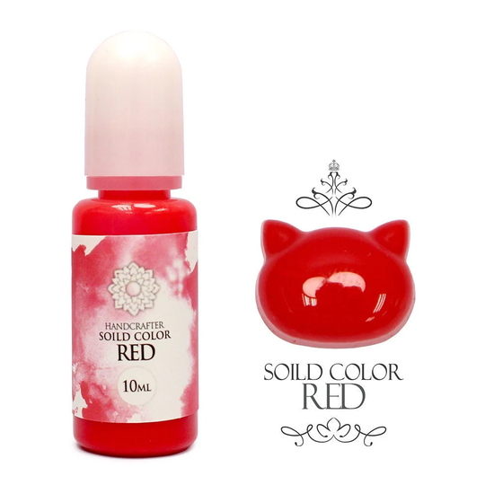 10 Ml Red, Solid-Color | Opaque Liquid Pigment, Handcrafter Colorant For Resin, To Color Uv Resin Or Uv/Led Resin, 9 Solid Colors Available