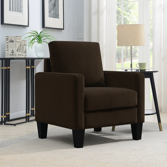 Ally Polyester Mid-Century Arm Chair