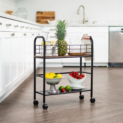 Dilayla Rolling Bar Cart