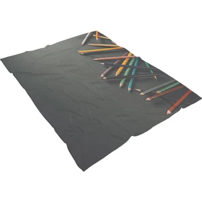 Games Colored Pencils 5 Throw Blanket